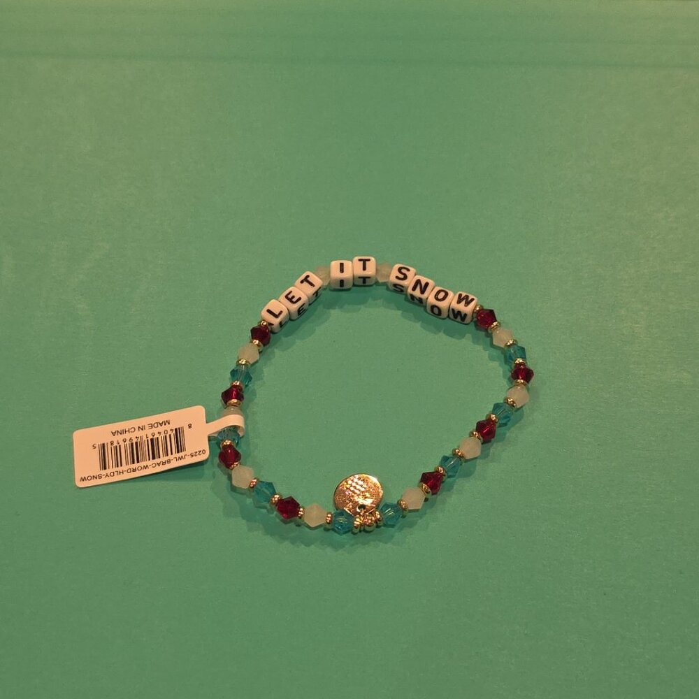 Simply Southern Beaded Bracelet - Let It Snow - Winter Christmas NEW